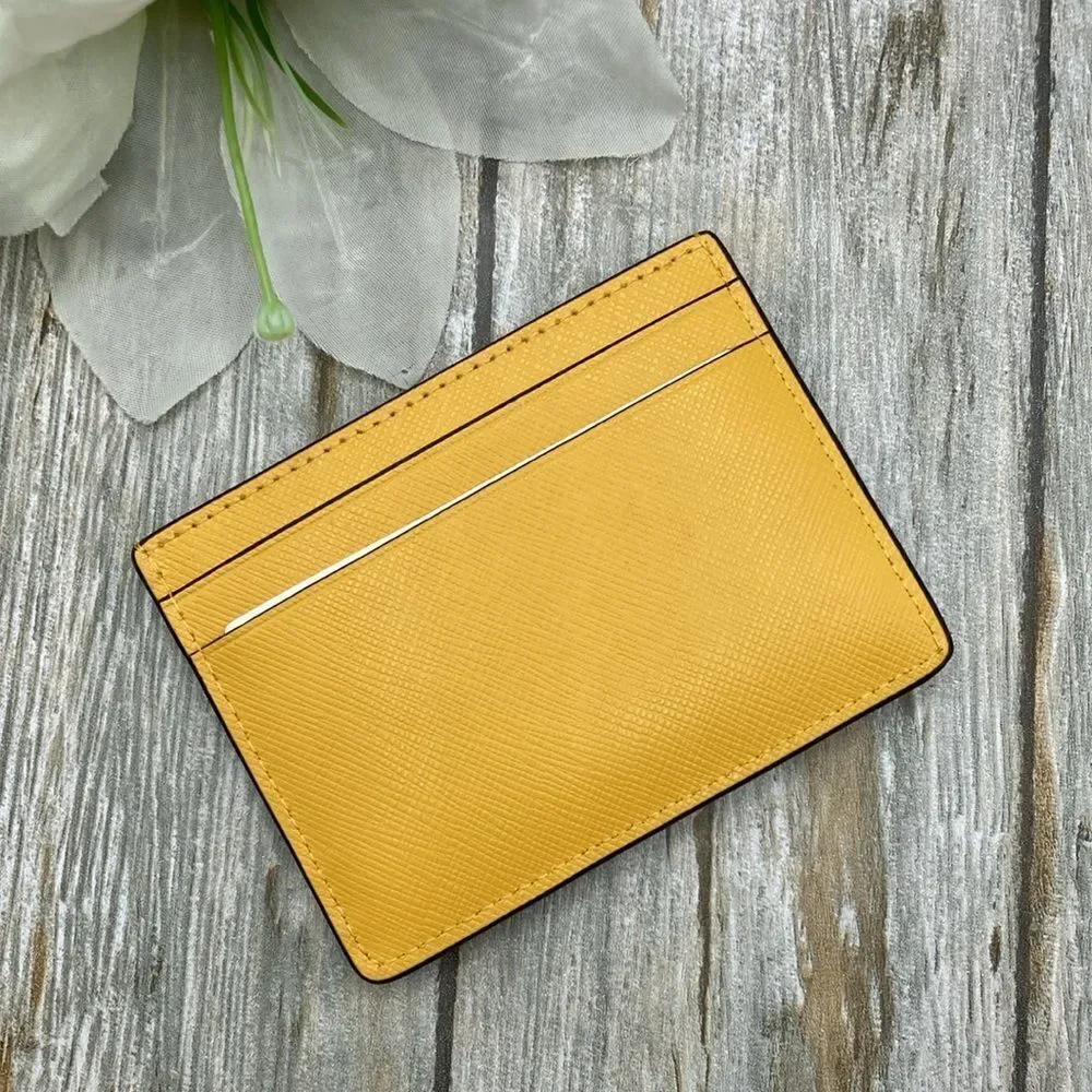 Kate Spade Leather Madison Small Slim Card Holder Wallet Bag Purse